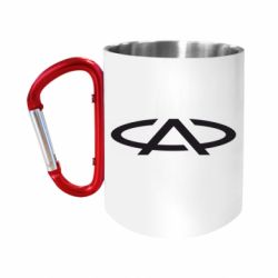 Кружка с ручкой "карабин" Chery - FATLINE Кружка с ручкой "карабин" Chery