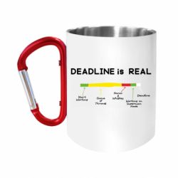 Кружка з ручкою "карабін" Deadline - FATLINE Кружка з ручкою "карабін" Deadline