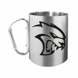 Кружка с ручкой "карабин" Dodge Hellcat SRT