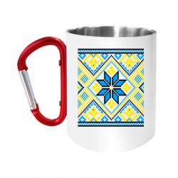 Кружка с ручкой "карабин" Embroidery - FATLINE Кружка с ручкой "карабин" Embroidery