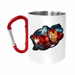 Кружка с ручкой "карабин" Iron Man and Avengers - FATLINE Кружка с ручкой "карабин" Iron Man and Avengers