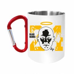 Кружка с ручкой "карабин" Kobe Bryant art