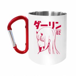 Кружка с ручкой "карабин" Zero Two Girl - FATLINE Кружка с ручкой "карабин" Zero Two Girl