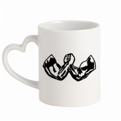 Кружки з ручкою у вигляді серця