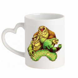 Кружки с ручкой в виде сердца