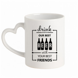 Кружки с ручкой в виде сердца