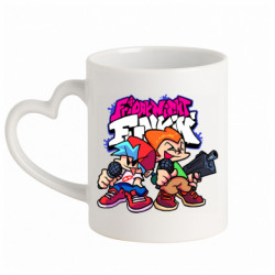 Кружки с ручкой в виде сердца