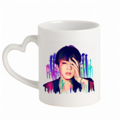 Кружки с ручкой в виде сердца