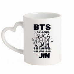 Кружки с ручкой в виде сердца