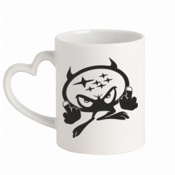 Кружки с ручкой в виде сердца - FATLINE