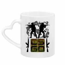 Кружки с ручкой в виде сердца