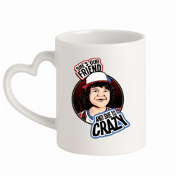 Кружка з ручкою у вигляді серця Дастін дуже дивні справи арт