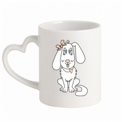 Кружки с ручкой в виде сердца