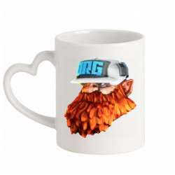 Кружки с ручкой в виде сердца