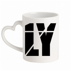 Кружка з ручкою у вигляді серця Family ly