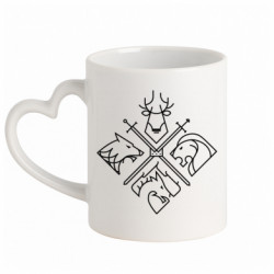 Кружки з ручкою у вигляді серця