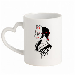 Кружки с ручкой в виде сердца