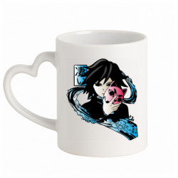 Кружки с ручкой в виде сердца