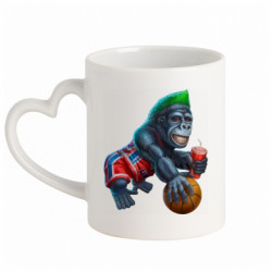 Кружки с ручкой в виде сердца