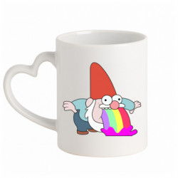 Кружки с ручкой в виде сердца