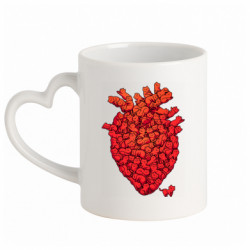 Кружки з ручкою у вигляді серця