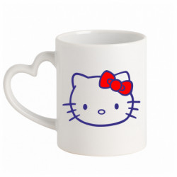 Кружки с ручкой в виде сердца