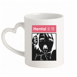 Кружки с ручкой в виде сердца