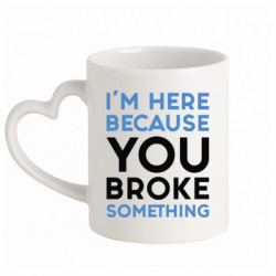 Кружки с ручкой в виде сердца