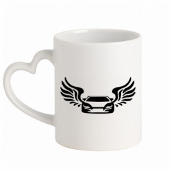 Кружки с ручкой в виде сердца