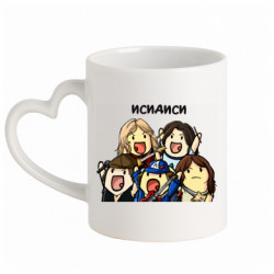 Кружки з ручкою у вигляді серця