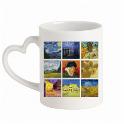 Кружки з ручкою у вигляді серця