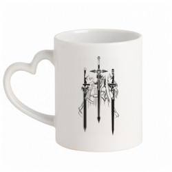 Кружки з ручкою у вигляді серця