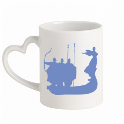 Кружки с ручкой в виде сердца