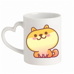 Кружки с ручкой в виде сердца