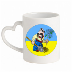 Кружки с ручкой в виде сердца