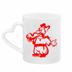 Кружки с ручкой в виде сердца - FATLINE