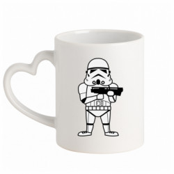 Кружки с ручкой в виде сердца