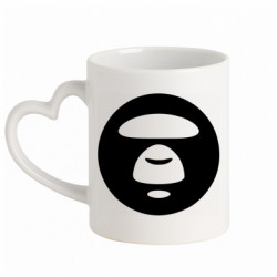 Кружки с ручкой в виде сердца