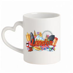 Кружки с ручкой в виде сердца - FATLINE