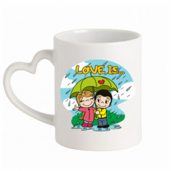 Кружки с ручкой в виде сердца