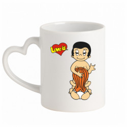 Кружки з ручкою у вигляді серця