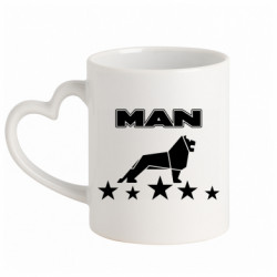 Кружки с ручкой в виде сердца