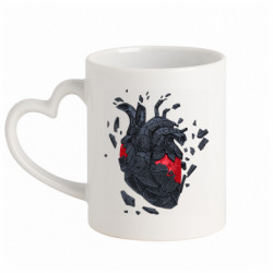 Кружки с ручкой в виде сердца