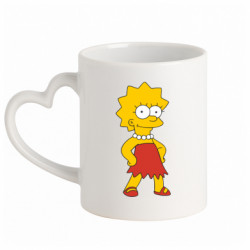 Кружки с ручкой в виде сердца