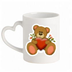 Кружки з ручкою у вигляді серця