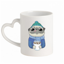 Кружки с ручкой в виде сердца