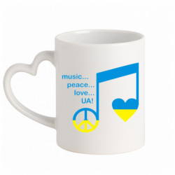 Кружки з ручкою у вигляді серця