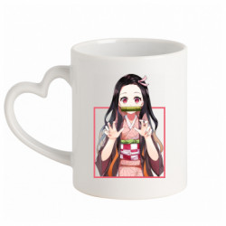 Кружки с ручкой в виде сердца - FATLINE