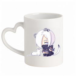 Кружки с ручкой в виде сердца