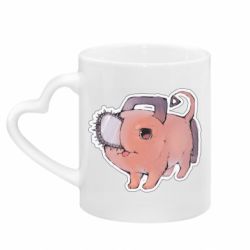 Кружки с ручкой в виде сердца - FATLINE